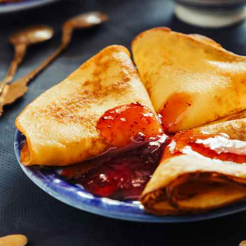 Crepes mit Marmerlade
