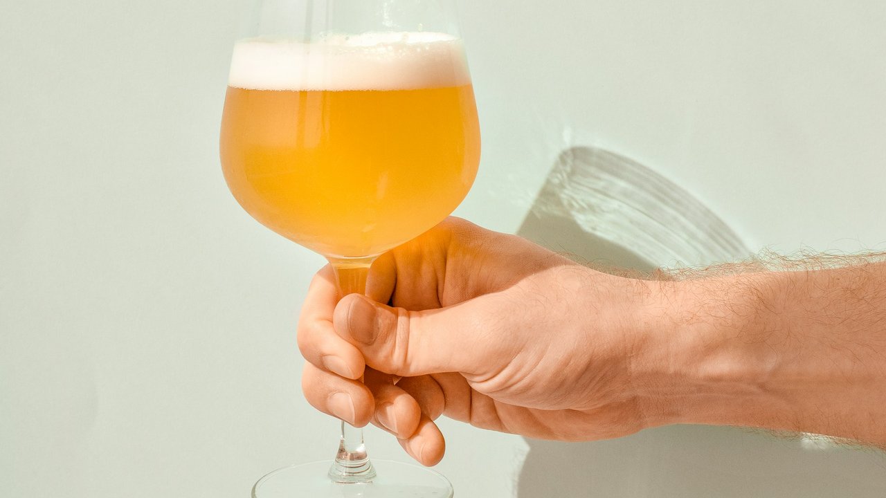 schönes Bierglas mit Craftbeer